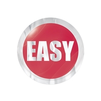 Poly Permanent Adhesive Round Domed Decal (3/4" dia)