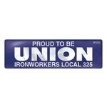 Chrome Poly Perm Adh Rectangle Domed Decal (2"x6 3/4")