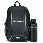 Laptop Backpack & Vacuum Bottle Gift Set