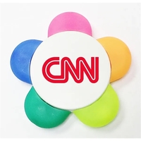 Flower shape 5 color highlighter marker