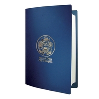 Legal Size Foil Stamped Linen Certificate & Award Cover