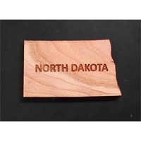 2" hardwood magnets featuring the shape of the State of North... from ASI...