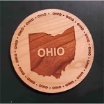 3.5" - Ohio Hardwood Coasters