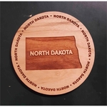 3.5" - North Dakota Hardwood Coasters