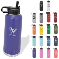 Polar Camel 40oz Stainless Steel Water Bottle. Screw on lid with... from ASI...