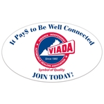 Value-Line Oval Die Cut Roll Label - 1 color