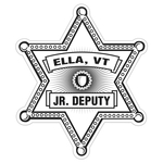 Sheriff Star Paper Lapel Sticker On Roll