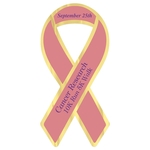 Awareness Ribbon Paper Lapel Sticker On Roll