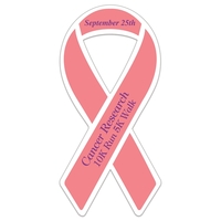 Awareness Ribbon Paper Lapel Sticker On Roll