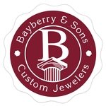 Round Special Occasion Roll Label w/Rippled Edge 1 1/4" dia