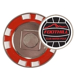 Poker Chip with Removable Ball Marker