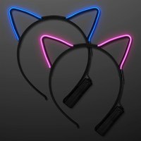 EL Wire Cat Ears Headband