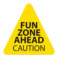 Triangle Sticker (3"x3") Screen Printed... from ASI 56950 Gill Studios Inc /...