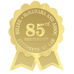 Rosette Ribbon Embossed Foil Roll Seal