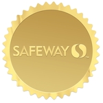 Round Pinked Edge Embossed Foil Roll Seal