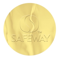 Round Smooth Edged Embossed Foil Roll Seal