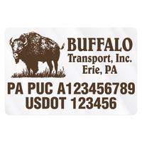 Rectangle with rounded corners truck signs & equipment decal 8 1/4"... from...