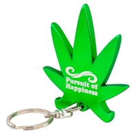 Cannabis Leaf Bottle Opener Keychain... from ASI 79840 The Proinnovative Line