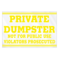 Rectangle w/ Square Corners Truck Signs & Equipment Decal