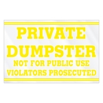 Rectangle w/ Square Corners Truck Signs & Equipment Decal