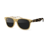 Cannabis 3-Tone Metallic Retro Sunglasses w/ 1-color imprint