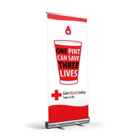 Economy Retractable Banner Stand in Full Color