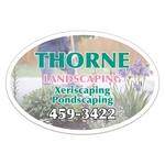 Oval Magnetic Car Sign (11 1/2" x 17")