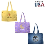 16x14x3 Full-Color Poly Canvas Tote with 3" Gusset