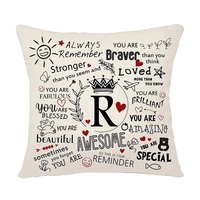 Linen throw pillow cover plus full color digital print on 1... from ASI 37218...