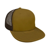 Meshback Dad Cap Velcro USA Made / Union-Contrast Back