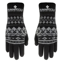 Winter Knit Text Gloves with Oversized DTF