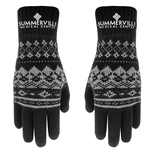 Winter Knit Text Gloves with Oversized DTF