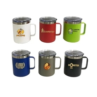 14 oz. stainless steel mug with handle... from ASI 90503 TD Fischer