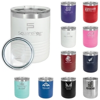 Polar Camel 10 ounce insulated stainless steel travel tumbler with clear......