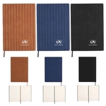 PrimeMark A5 Stripe-Embossed Journal