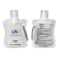 Sunscreen in a 1oz collapsible bottle.... from ASI 57956 Graphco line