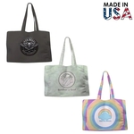 16x14x5 Full-Color Poly Canvas Tote with 5" Gusset