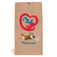 20# S.O.S. paper bag with serrated cut top and side gusset.... from ASI 37940...