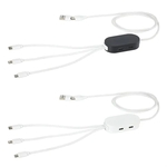 Triumph 3-in-1 Charging Cable with 4-Port USB Hub and Recycl