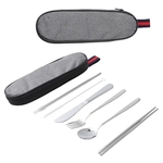 Stainless Steel Cutlery Set In Oxford Case
