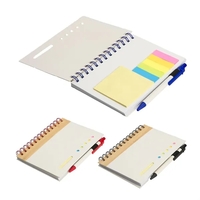 Camber Spiral Notebook with Colorful Sticky Notes & Pen