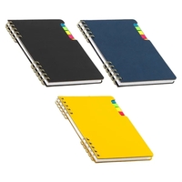 Recycled Spiral Notebook with Sticky Flags... from ASI 36730 Ariel Premium...