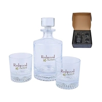 Wellington Kingsley Whiskey Decanter & Glasses Set