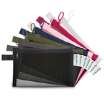 Mesh Zipper Bag - Compact, with Sewn-in Tag