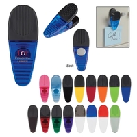 Alligator clip with spring loaded hinge and magnet on back side.... from ASI...