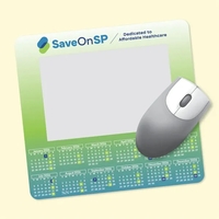 7.5" x 8" x 1/8" - Window/Photo Calendar Mouse Pad-Made in... from ASI 49716...