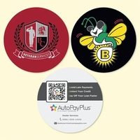 Vynex® Heavy Duty 4" Round x 1/8" Hard Surface Drink Coaster