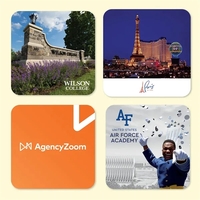 Heavy Duty 3.6" x 3.6" x 1/16"- Hard Surface Drink Coaster-Made... from ASI...