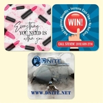 Vynex® Heavy Duty 4" x 4" x 1/8" Hard Surface Drink Coaster