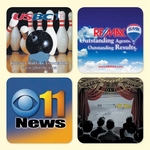 Vynex® DuraTec® 3.6"x3.6"x1/8" Hard Surface Drink Coaster